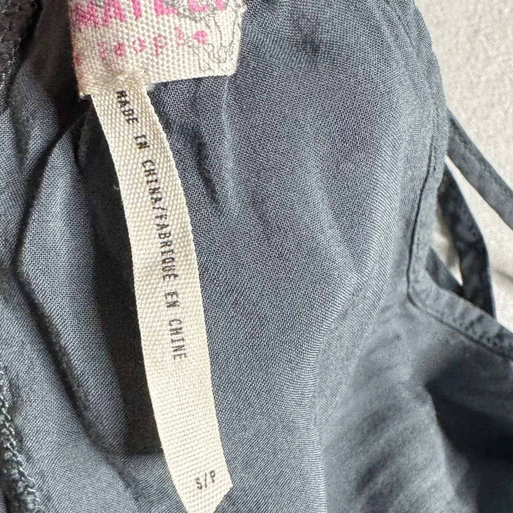 Free People Intimately Boho Lace Trim Slip Dress Slate Gray Womens‎ Small